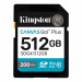 Карта памяти SD, Kingston Canvas Go! Plus, 512GB, SDG4/512GB, Class 10, UHS-I, R200/W160