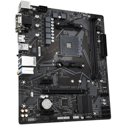Материнская плата GIGABYTE A520M S2H, AM4, 2xDDR4, PCIe3.0, VGA+DVI+HDMI, 4xSATA, M.2, GLAN, mATX Материнская плата GIGABYTE A520M S2H, AM4, 2xDDR4, PCIe3.0, VGA+DVI+HDMI, 4xSATA, M.2, GLAN, mATX
