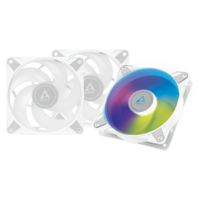 Кулер для корпуса ARCTIC P12 PWM PST A-RGB (White) - 3 Pack, ACFAN00258A, 12cm, 200-2000rpm, 4Pin