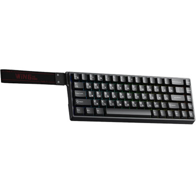 Клавиатура AULA WIN68, Magnetic, Gray Wood switch, 68 keys EN/RU, wired, Black