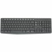 Клавиатура+мышь Logitech MK235 Wireless, 101 keys, EN/RU, 2xAAA, 1000DPI, 1xAA, 2.4 GHz USB, Черный