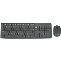 Клавиатура+мышь Logitech MK235 Wireless, 101 keys, EN/RU, 2xAAA, 1000DPI, 1xAA, 2.4 GHz USB, Черный