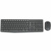 Клавиатура+мышь Logitech MK235 Wireless, 101 keys, EN/RU, 2xAAA, 1000DPI, 1xAA, 2.4 GHz USB, Черный