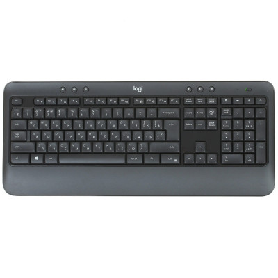 Клавиатура+мышь Logitech MK540 Advanced, 114 keys, EN/RU, 2xAA, 1000DPI, 2xAA, 2.4 GHz USB, Черный