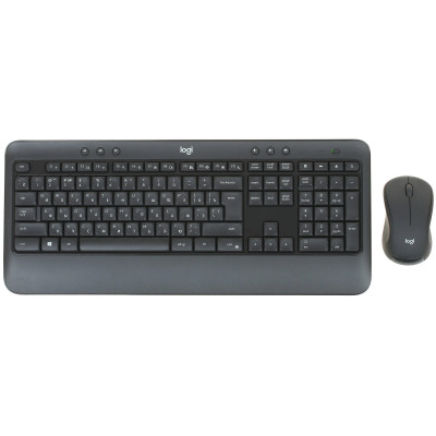 Клавиатура+мышь Logitech MK540 Advanced, 114 keys, EN/RU, 2xAA, 1000DPI, 2xAA, 2.4 GHz USB, Черный
