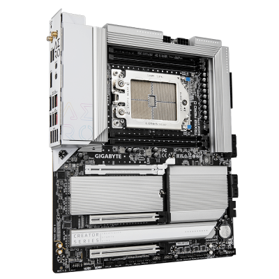 Материнская плата GIGABYTE TRX50 AERO D, sTR5, TRX50, 4xDDR5, DP+2xUSB4, 2xPCIe5.0, 4xM.2, E-ATX Материнская плата GIGABYTE TRX50 AERO D, sTR5, TRX50, 4xDDR5, DP+2xUSB4, 2xPCIe5.0, 4xM.2, E-ATX