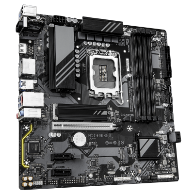 Материнская плата GIGABYTE B760M DS3H WF6E GEN5, LGA1700, 4xDDR5, PCIe5.0, HDMI+2xDP, 2xM.2, mATX Материнская плата GIGABYTE B760M DS3H WF6E GEN5, LGA1700, 4xDDR5, PCIe5.0, HDMI+2xDP, 2xM.2, mATX