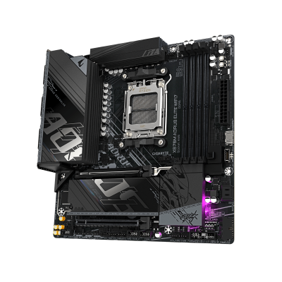 Материнская плата GIGABYTE X870M AORUS ELITE WF7, AM5, X870, 4xDDR5, 2xHDMI+2xUSB4, 2xM.2, mATX