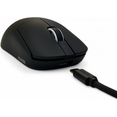 Мышь MCHOSE A7 Pro, Black, PAW3395-26Kdpi, 500mAh, 2.4/BT/USB, 59g