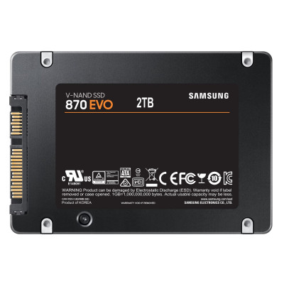 Твердотельный накопитель SSD 2Tb SATA 6Gb/s Samsung 870 EVO, TBW 1200, R560MB/s, W530MB/s