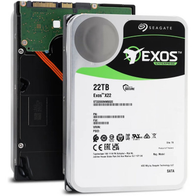 Жёсткий диск HDD 22Tb SATA 6Gb/s Seagate Exos X22 ST22000NM002E 3.5