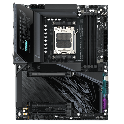 Материнская плата GIGABYTE X870E AORUS ELITE X, AM5, X870, 4xDDR5, 2xHDMI+2xUSB4,, 4xM.2, WiFi 7,ATX