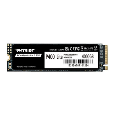Твердотельный накопитель SSD 4 Tb M.2 PCI-E Patriot P400 Lite P400LP4KGM28H, R3500/W2700