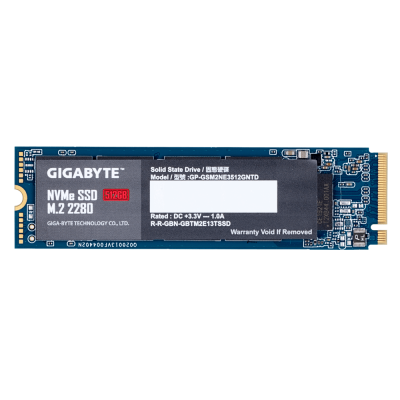 Твердотельный накопитель SSD 512Gb, PCIe3.0x4, GIGABYTE G3NVME512G, M.2 2280, NVMe1.3, R1900/W1200 Твердотельный накопитель SSD 512Gb, PCIe3.0x4, GIGABYTE G3NVME512G, M.2 2280, NVMe1.3, R1900/W1200
