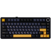 Клавиатура AULA F75, Thunder Black, Black+Dark Blue+Orange, Gray Wood V3, EN/RU/KZ, 2.4/BT/USB-C Клавиатура AULA F75, Thunder Black, Black+Dark Blue+Orange, Gray Wood V3, EN/RU/KZ, 2.4/BT/USB-C