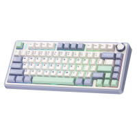 Клавиатура AULA F75, Cedar Green, mechanical, Gray Wood V3, EN/RU/KZ, 2.4/BT/USB-C