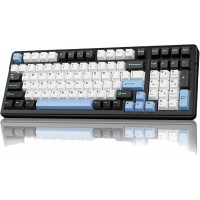 Клавиатура AULA F99, White+Blue+Black, mechanical, Star Vector switch, EN/RU/KZ, 2.4/BT/USB-C Клавиатура AULA F99, White+Blue+Black, mechanical, Star Vector switch, EN/RU/KZ, 2.4/BT/USB-C