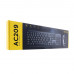 Комплект клавиатура+мышь AULA AC209, Black, 104 keys, EN/RU, 1000DPI, 1.5 m, Wired USB