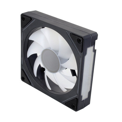 Кулер для корпуса ONVYX OFA12Ki, Black,120x120x25mm, Reverse Blade, RGB, 600-1200RPM, 3pin+4pin