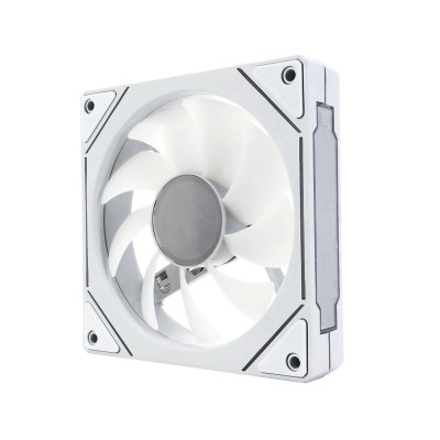 Кулер для корпуса ONVYX OFA12W, White, 120x120x25mm, Standard Blade, RGB, 600-1200RPM, 3pin+4pin