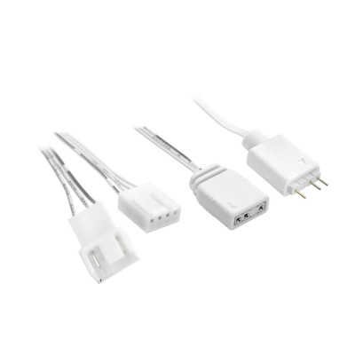 Кулер для корпуса ONVYX OFA12Wi, White, 120x120x25mm, Reverse Blade, RGB, 600-1200RPM, 3pin+4pin