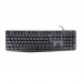 Клавиатура Meetion K200 Black, 104/105 keys EN/RU/KZ, Cable 1.8m