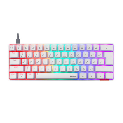 Клавиатура Meetion MK005 White, Mechanical, Blue switch, 61 keys EN/RU/KZ, Cable USB-C Клавиатура Meetion MK005 White, Mechanical, Blue switch, 61 keys EN/RU/KZ, Cable USB-C