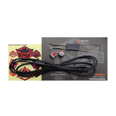 Клавиатура Meetion MK006 Pro Black, Mechanical, Red switch, 81 keys EN/RU/KZ, Cable USB-C Клавиатура Meetion MK006 Pro Black, Mechanical, Red switch, 81 keys EN/RU/KZ, Cable USB-C