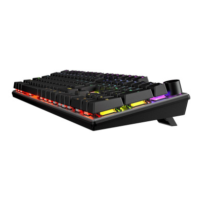 Клавиатура Meetion MK009RD Black, Mechanical, Red switch, 104 keys EN/RU/KZ, Cable USB-C