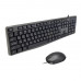 Клавиатура+мышь Meetion C235 Black, 104 keys, EN/RU/KZ, 1.5 m, 1200DPI, 1.5 m, USB