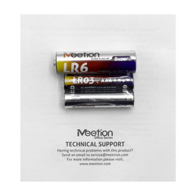 Клавиатура+мышь Meetion CW216 Black, Wireless, 105 keys, EN/RU/KZ, 2xAAA, 1xAA, 2.4 GHz USB