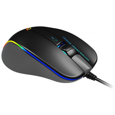 Мышь Meetion GM23_2023 Black, Оптическая, 12800DPI, USB, 6 Button, Проводная