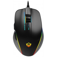Мышь Meetion GM23_2023 Black, Оптическая, 12800DPI, USB, 6 Button, Проводная