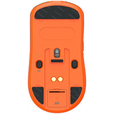 Мышь Meetion GW39 Black, Wireless, Оптическая, PAW3395, 26000DPI, 400mAh, 5 Button, USB, 2.4 GHz/BT