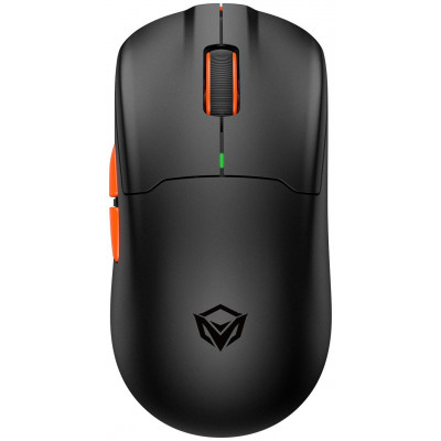 Мышь Meetion GW39 Black, Wireless, Оптическая, PAW3395, 26000DPI, 400mAh, 5 Button, USB, 2.4 GHz/BT