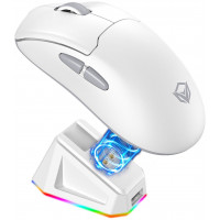 Мышь Meetion GW39 White Wireless, Оптическая, PAW3395, 26000DPI, 400mAh, 5 Button, USB, 2.4 GHz/BT