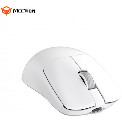 Мышь Meetion GW40 Pro White, Wireless, Оптическая, 7200DPI, 26000fps, 230mAh,6 Button,USB, 2.4GHz/BT