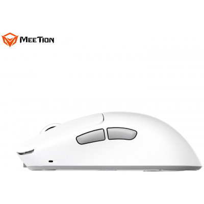 Мышь Meetion GW40 Pro White, Wireless, Оптическая, 7200DPI, 26000fps, 230mAh,6 Button,USB, 2.4GHz/BT