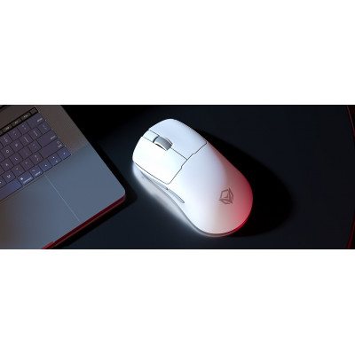 Мышь Meetion GW40 Pro White, Wireless, Оптическая, 7200DPI, 26000fps, 230mAh,6 Button,USB, 2.4GHz/BT