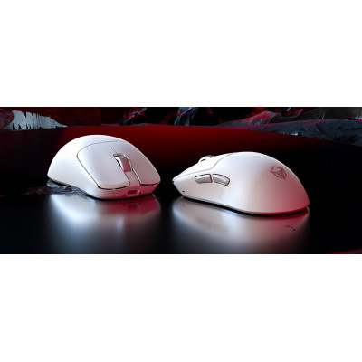 Мышь Meetion GW40 Pro White, Wireless, Оптическая, 7200DPI, 26000fps, 230mAh,6 Button,USB, 2.4GHz/BT