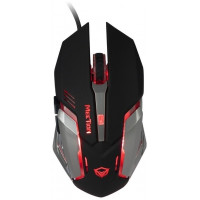Мышь Meetion M915 Black, Оптическая, 2400DPI, USB, 6 Button, кабель 1.6 м, Проводная