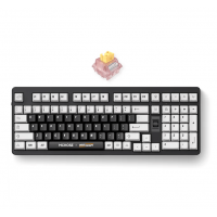 Клавиатура MCHOSE UT98-2, Black-White, Silent Peach V3 Switch, BT5.0/USB-C/2.4GHz, 10000mAh,