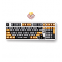 Клавиатура MCHOSE UT98-4, Brown-Grey, Silent Peach V3 Switch, BT5.0/USB-C/2.4GHz, 10000mAh,