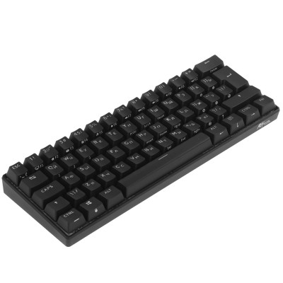 Клавиатура Royal Kludge RK61, mechanical, Red switch, 2,4/BT/cable, 61 keys EN/RU, Black