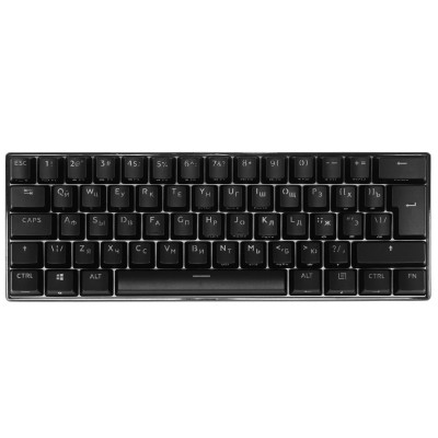 Клавиатура Royal Kludge RK61, mechanical, Red switch, 2,4/BT/cable, 61 keys EN/RU, Black Клавиатура Royal Kludge RK61, mechanical, Red switch, 2,4/BT/cable, 61 keys EN/RU, Black