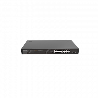 Коммутатор неуправляемый Reyee RG-ES118GS-P, 16Gb x PoE, 2 SFP Uplink, PoE 247W Коммутатор неуправляемый Reyee RG-ES118GS-P, 16Gb x PoE, 2 SFP Uplink, PoE 247W