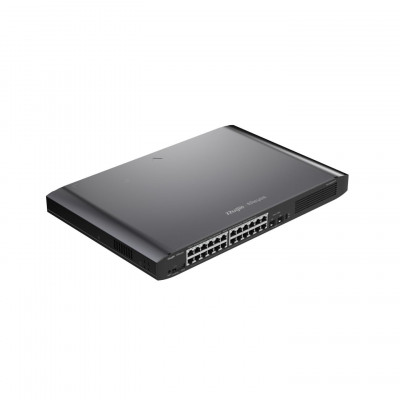 Коммутатор управляемый Reyee RG-ES226GC-P, 24Gb x PoE, 2 SFP Uplink, PoE 370W