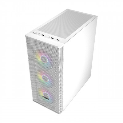 Компьютерный корпус FSP CMT196W, Без БП, 1xUSB3.0/2xUSB2.0, 4x ARGB 120mm, Glass, White, ATX Компьютерный корпус FSP CMT196W, Без БП, 1xUSB3.0/2xUSB2.0, 4x ARGB 120mm, Glass, White, ATX