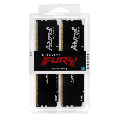 Модуль памяти Kingston Fury Beast Black EXPO KF556C36BBEK2-64 DDR5 DIMM 64Gb KIT(2x32) 5600MHz CL36
