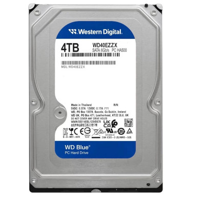 Жёсткий диск HDD 4 Tb SATA 6Gb/s Western Digital Blue WD40EZZX 3.5